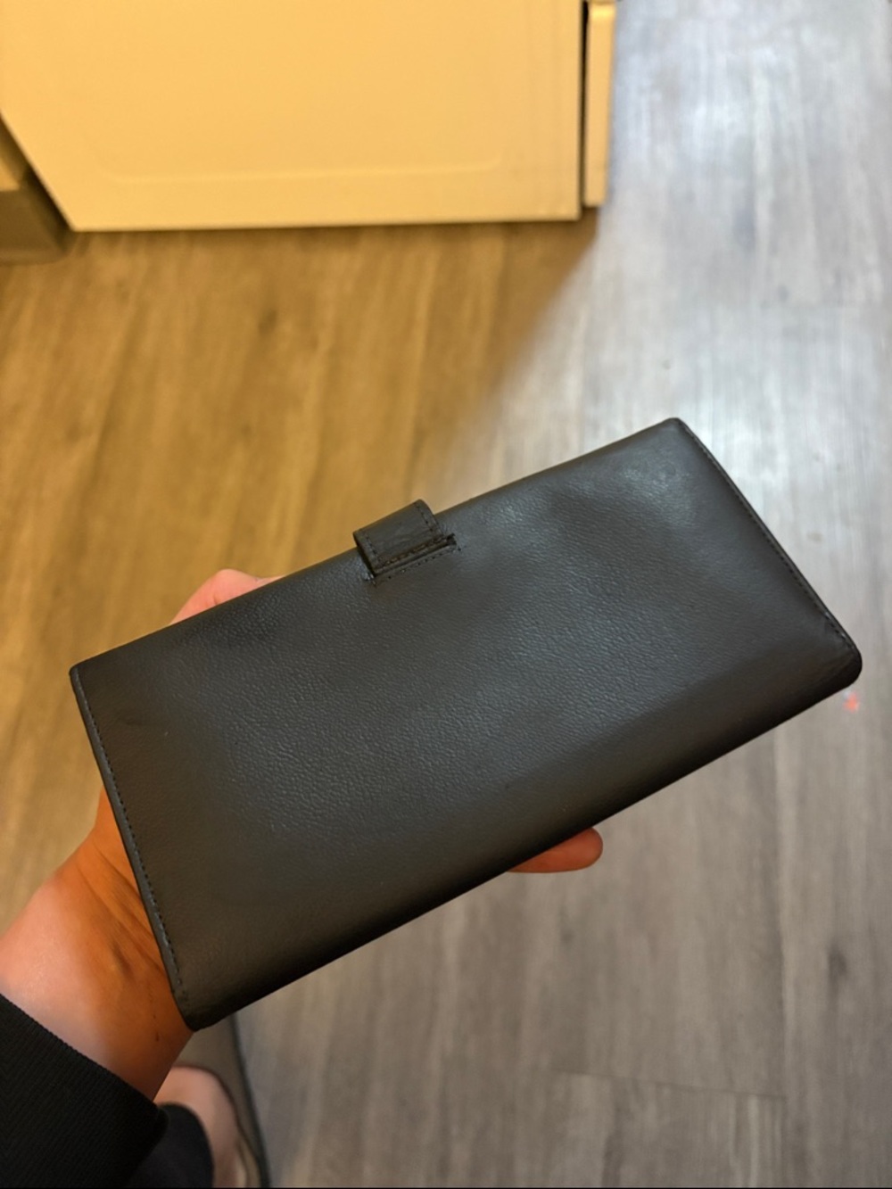 Yves Saint Laurent black Leather continental Wallet with silver hardware - Picture 7 of 10